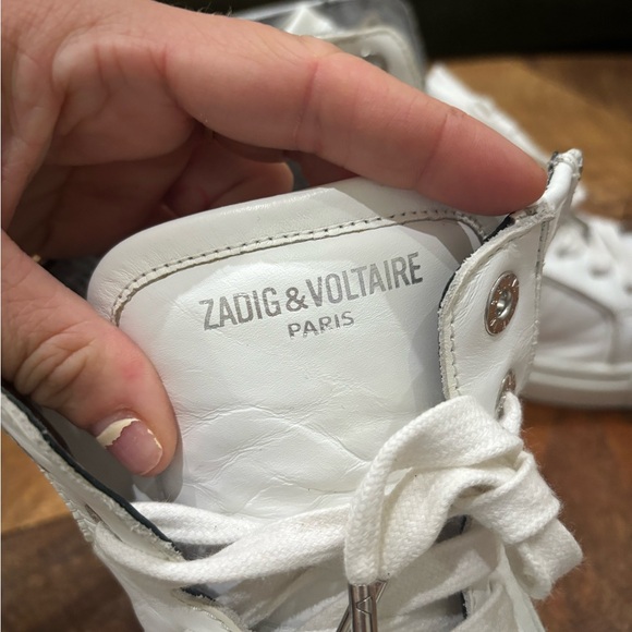 Zadig & voltaire Paris White High-Top Sneakers - Picture 3 of 12